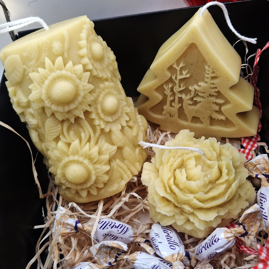 Candele naturali in cera d'api